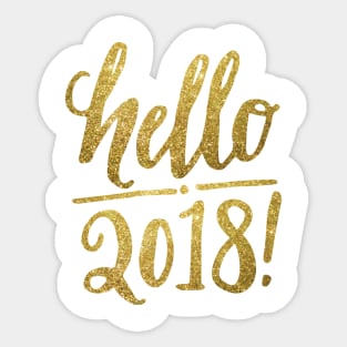 Hello 2018! Sticker